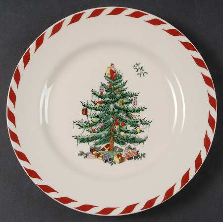 Christmas Tree Accent Salad Plate