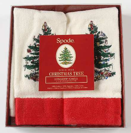 Christmas Tree (Set of 2) Cloth Fingertip Towels