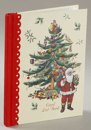 Christmas Tree Christmas Card List Book