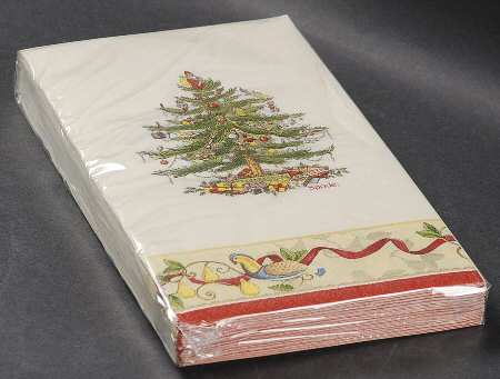 Christmas Tree Package of Paper Guest Towel Napkins