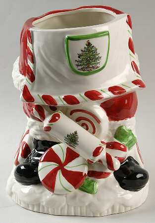 Christmas Tree Figural Cookie Jar No Lid