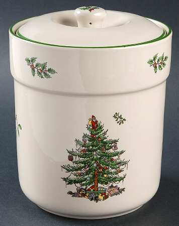 Christmas Tree 5" Storage Jar & Lid