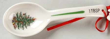 Christmas Tree 1 Tablespoon Ceramic Measuring Spoon