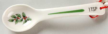 Christmas Tree 1 Teaspoon Ceramic Measuring Spoon