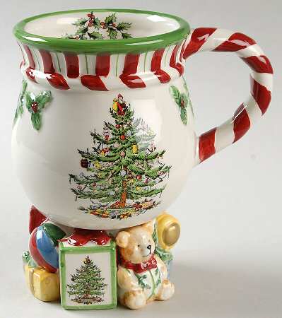 Christmas Tree Footed Mug