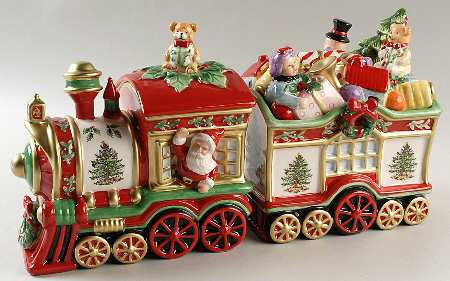 Christmas Tree Train Set Jars (Engine & Carriage)