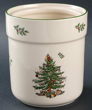 Christmas Tree 5" Storage Jar No Lid