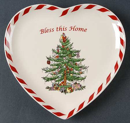 Christmas Tree Heart Shaped Dish