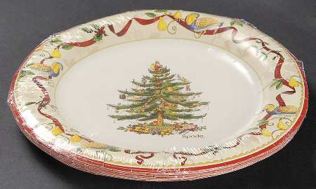 Christmas Tree (Pack of 8) Paper Luncheon Plate