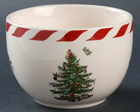 Christmas Tree Peppermint Condiment Jar No Lid