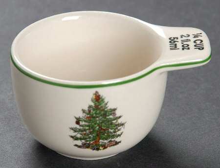 Christmas Tree 1/4 Cup Measuring Cup