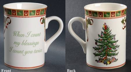 Christmas Tree Sentiment Mug