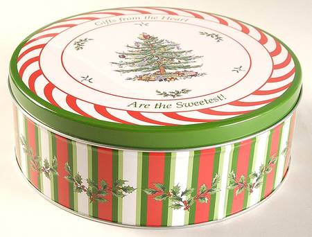 Christmas Tree 7" Cake Tin & Lid