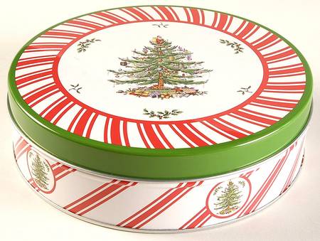 Christmas Tree 6" Cake Tin & Lid