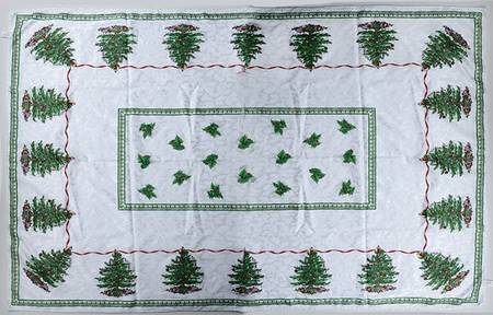 Christmas Tree 60" X 84" Oblong Tablecloth