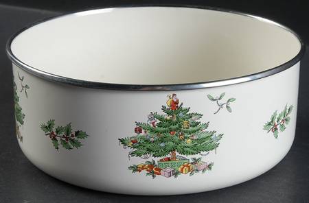 Christmas Tree 6 5/8" Metal Bowl