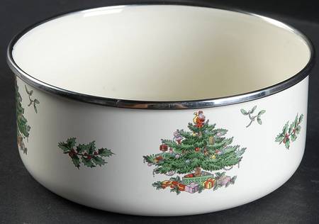 Christmas Tree 5 3/4" Metal Bowl