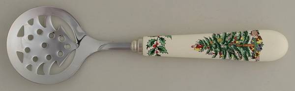 Christmas Tree Cranberry Server W/Stainless Bowl