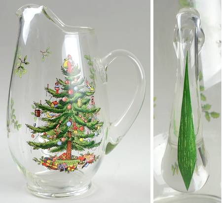 Christmas Tree 88 Oz Glassware Pitcher
