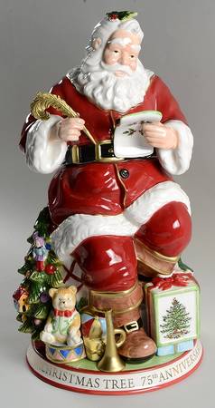 Christmas Tree Figural Cookie Jar & Lid