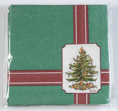 Christmas Tree Package of Paper Beverage Napkins