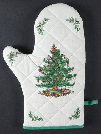 Christmas Tree Cloth Oven Mitt