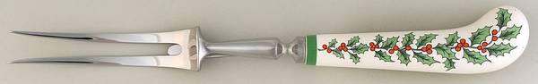 Christmas Tree Fork-Carving/Stainless Prongs