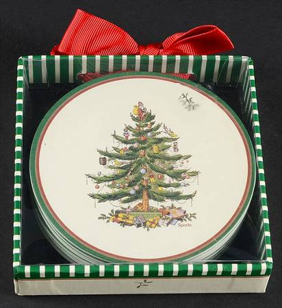 Christmas Tree Paper Coaster - Set of 12
