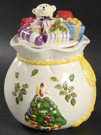 Christmas Tree Figural Candy Box & Lid