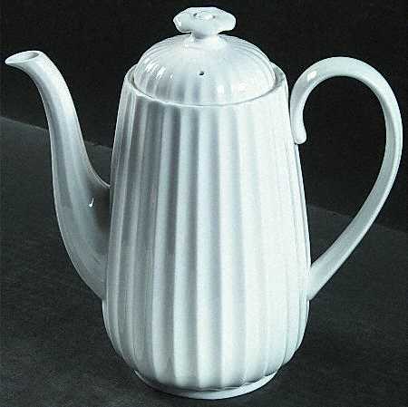 Chelsea White Coffee Pot & Lid