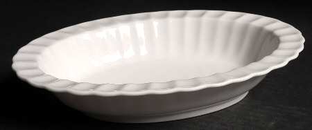 Chelsea White 9" Oval Vegetable Bowl