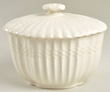Chelsea Wicker Sugar Bowl & Lid