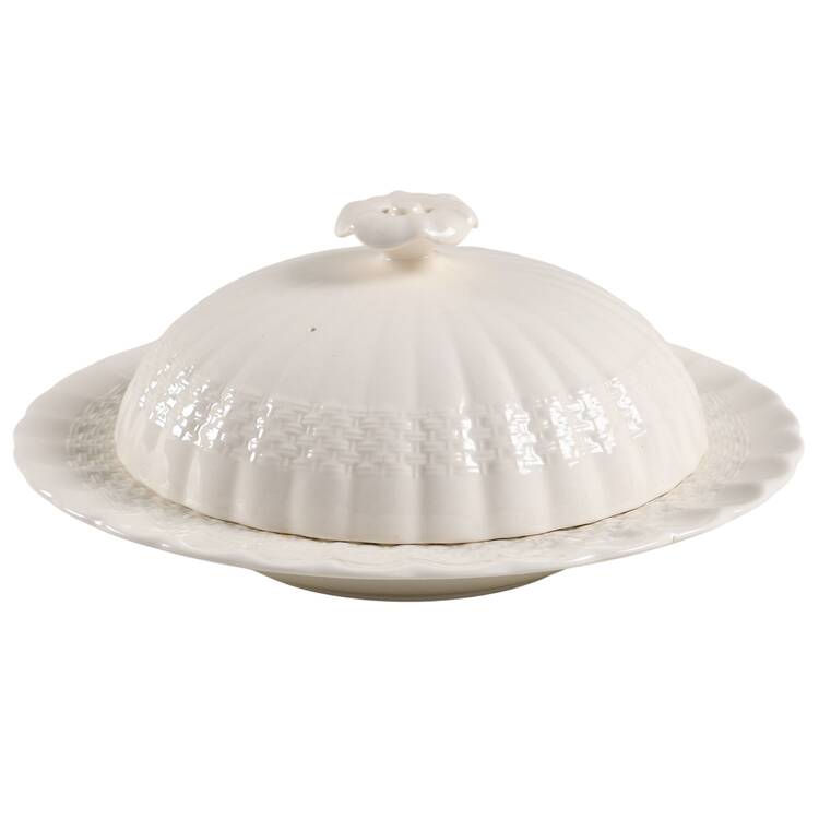 Chelsea Wicker Round Covered Butter