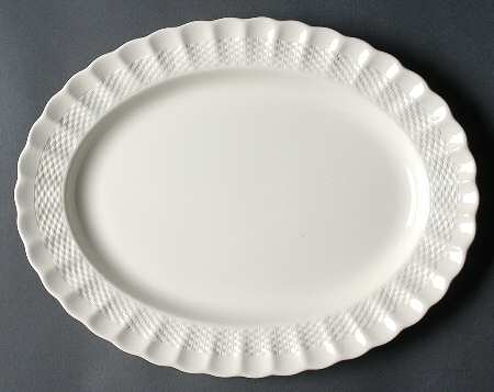 Chelsea Wicker 13" Oval Serving Platter