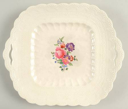 Claudia Square Handled Cake Plate