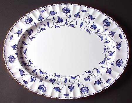 Colonel Blue 16" Oval Serving Platter