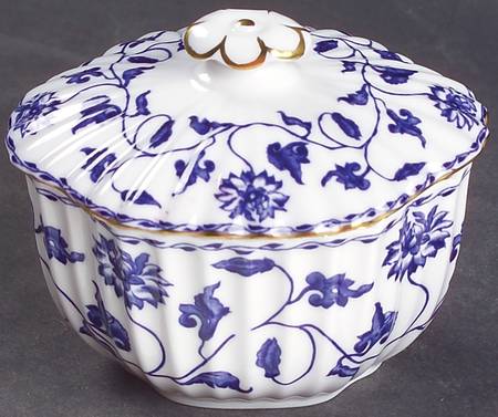 Colonel Blue Mini Sugar Bowl & Lid by Spode