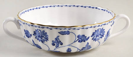 Colonel Blue Flat Cream Soup Bowl