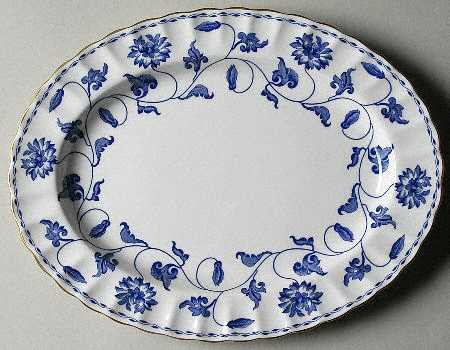 Colonel Blue 12" Oval Serving Platter