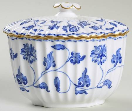 Colonel Blue Sugar Bowl & Lid