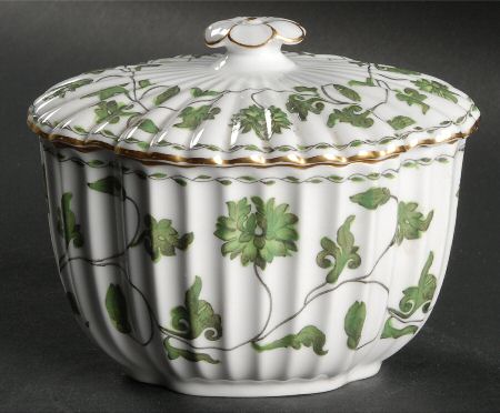 Colonel Dark Green Sugar Bowl & Lid
