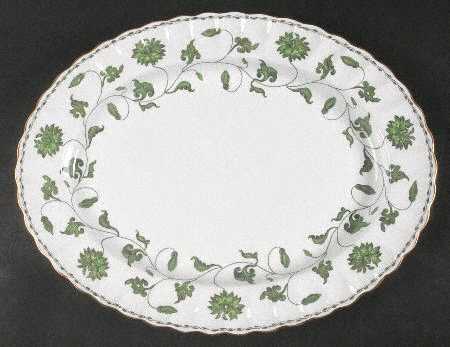 Colonel Dark Green 14" Oval Serving Platter