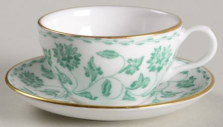 Colonel Dark Green Miniature Cup and Saucer Set