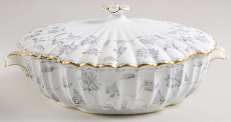 Colonel Gray (Gold Trim) Round Covered Vegetable