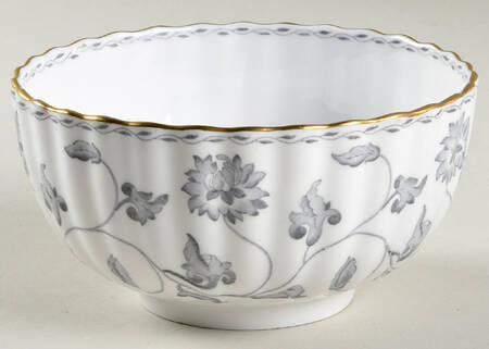 Colonel Gray (Gold Trim) Cranberry Bowl