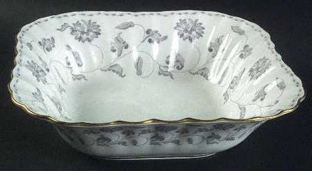 Colonel Gray (Gold Trim) 9" Square Vegetable Bowl
