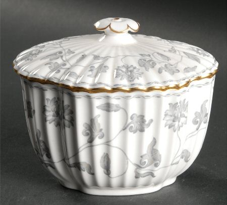 Colonel Gray (Gold Trim) Sugar Bowl & Lid