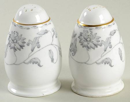 Colonel Gray (Gold Trim) Salt & Pepper Set