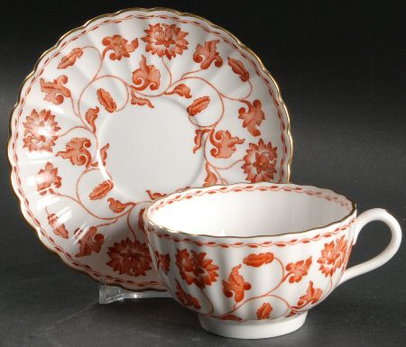 Colonel Red Footed Cup & Saucer Set