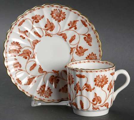 Colonel Red Footed Demitasse Cup & Saucer Set